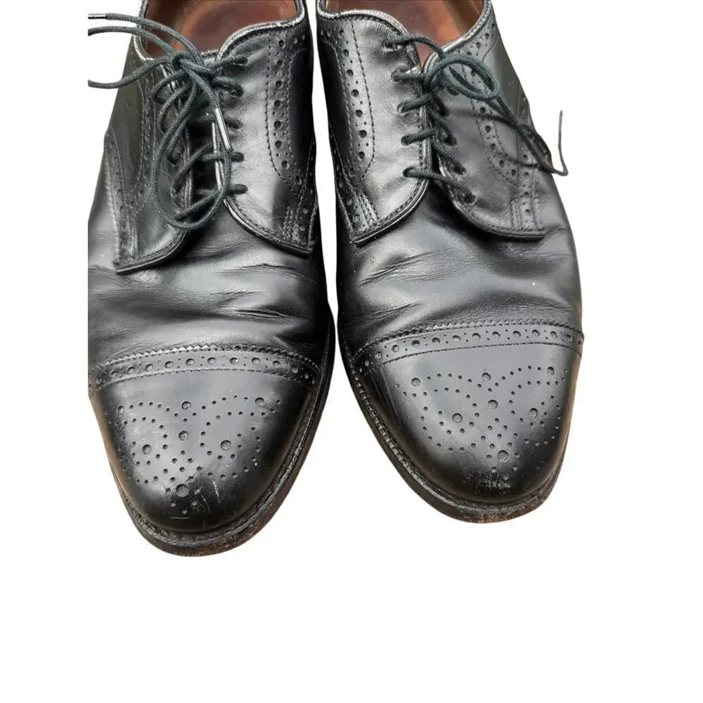 Allen Edmonds Men’s Sanford Dress Shoes Size 9 Leather Made In USA Black